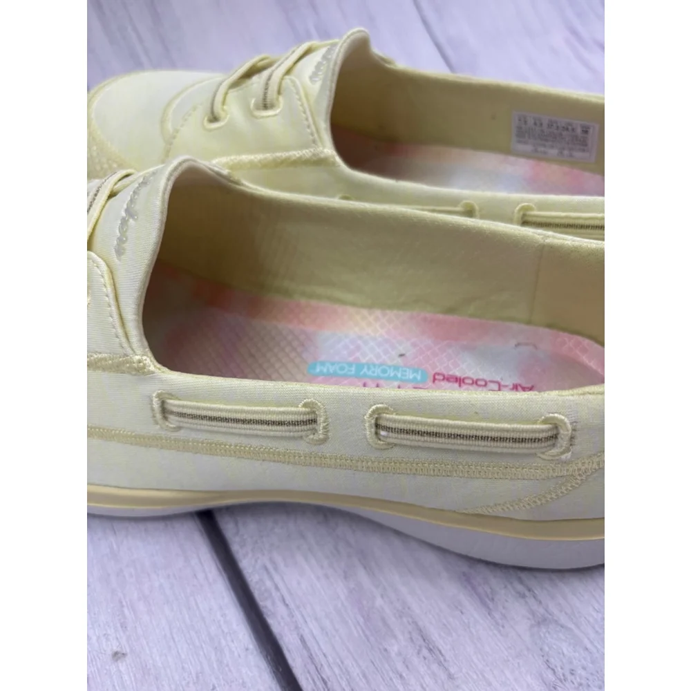 Women's Skechers microburst bungee slip on Shoes, 7.5, Yellow